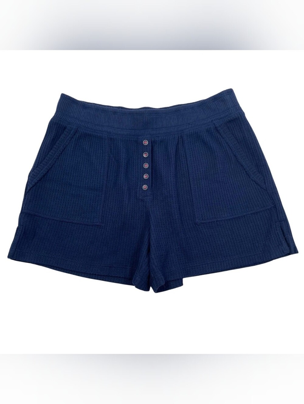 Anthropologie Waffle Shorts Navy Blue XS